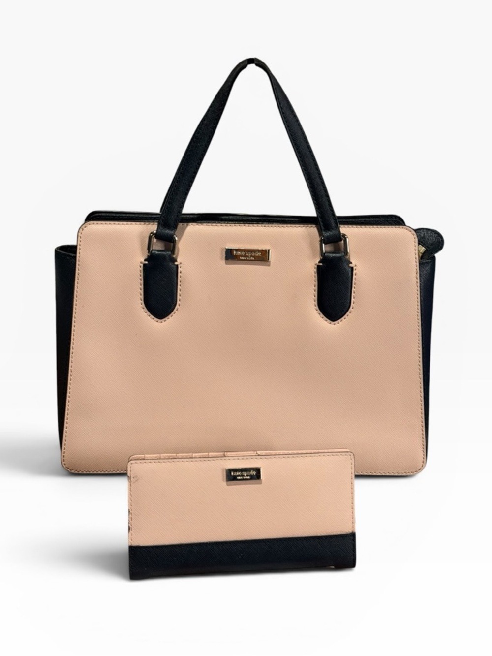 Kate Spade Staci Colorblock Satchel Wallet Set Large